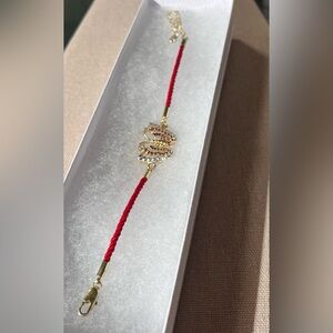 18k gold plated butterfly tri- color bracelet